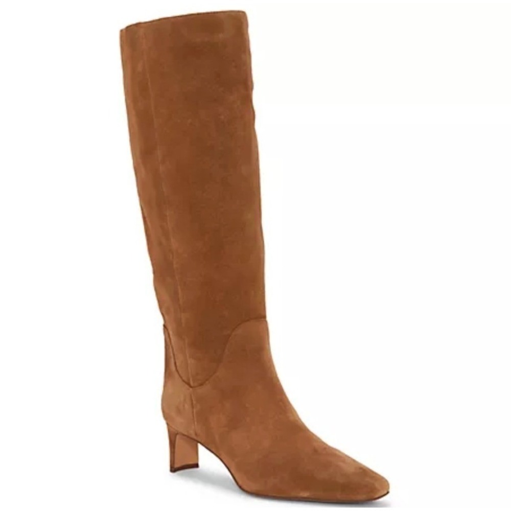 Vince Camuto Size 6 Chestnut Brown Suede Leather Knee Boots NEW Avriah2 $269‎